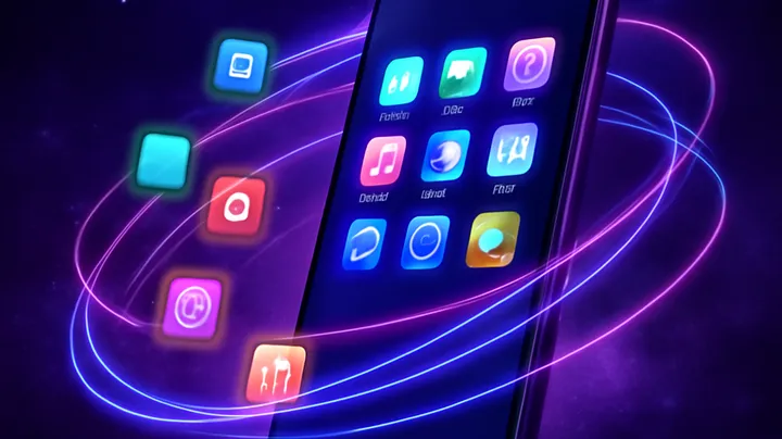 3666BE COM Sleek smartphone floating in space